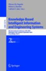 Image for Knowledge-Based Intelligent Information and Engineering Systems : 8th International Conference, KES 2004, Wellington, New Zealand, September 20–25, 2004, Proceedings, Part II
