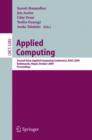 Image for Applied computing  : Second Asian Applied Computing Conference, AACC 2004, Kathmandu, Nepal, October 29-31, 2004 - proceedings