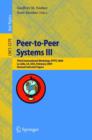 Image for Peer-to-Peer Systems III