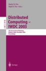 Image for Distributed Computing - IWDC 2003: 5th International Workshop, Kolkata, India, December 27-30, 2003, Proceedings