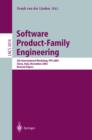 Image for Software product-family engineering: 5th international workshop, PFE 2003, Siena, Italy, November 4-6, 2003 : revised papers