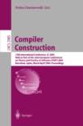 Image for Compiler construction: 13th international conference, CC 2004, held as part of the Joint European Conferences on Theory and Practice of Software, ETAPS 2004, Barcelona, Spain, March 29-April 2, 2004 : proceedings