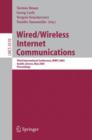 Image for Wired/Wireless Internet Communications : Third International Conference, WWIC 2005, Xanthi, Greece, May 11-13, 2005, Proceedings