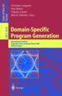 Image for Domain-specific program generation: international seminar, Dagstuhl Castle, Germany, March 23-28, 2003 : revised papers
