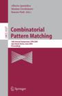 Image for Combinatorial Pattern Matching : 16th Annual Symposium, CPM 2005, Jeju Island, Korea, June 19-22, 2005, Proceedings