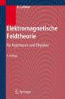 Image for Elektromagnetische Feldtheorie