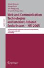 Image for Web and Communication Technologies and Internet-Related Social Issues - HSI 2005