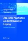 Image for 200 Jahre Psychiatrie an der Universitat Leipzig: Personen und Konzepte