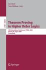 Image for Theorem Proving in Higher Order Logics : 18th International Conference, TPHOLs 2005, Oxford, UK, August 22-25, 2005, Proceedings