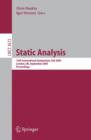 Image for Static Analysis : 12th International Symposium, SAS 2005, London, UK, September 7-9, 2005, Proceedings