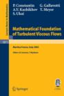 Image for Mathematical Foundation of Turbulent Viscous Flows