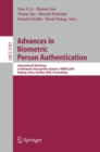 Image for Advances in Biometric Person Authentication