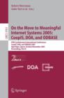 Image for On the Move to Meaningful Internet Systems 2005: CoopIS, DOA, and ODBASE