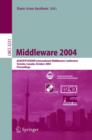 Image for Middleware 2004: ACM/IFIP/USENIX International Middleware Conference Toronto Canada, October 2004 : proceedings