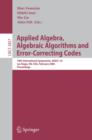 Image for Applied algebra, algebraic algorithms and error-correcting codes: 16th international symposium, AAECC-16, Las Vegas, NV, USA, February 20-24, 2006 : proceedings