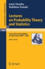 Image for Lectures on probability theory and statistics: ecole d&#39;ete de probabilitis de saint-flour XXXIII - 2003 : 1869