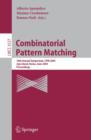 Image for Combinatorial Pattern Matching: 16th Annual Symposium, CPM 2005, Jeju Island, Korea, June 19-22, 2005, Proceedings : 3537