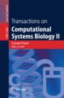 Image for Transactions on computational systems biology II