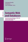 Image for Semantic web and databases: second international workshop, SWDB 2004, Toronto, Canada, August 29-30 : revised selected papers
