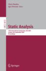 Image for Static Analysis: 12th International Symposium, SAS 2005, London, UK, September 7-9, 2005, Proceedings. (Programming and Software Engineering)
