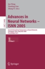 Image for Advances in Neural Networks - ISNN 2005: Second International Symposium on Neural Networks, Chongqing, China, May 30 - June 1, 2005, Proceedings, Part I