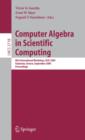 Image for Computer Algebra in Scientific Computing: 8th International Workshop, CASC 2005, Kalamata, Greece, September 12-16, 2005, Proceedings