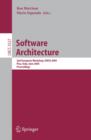 Image for Software Architecture: 2nd European Workshop, EWSA 2005, Pisa, Italy, June 13-14, 2005, Proceedings