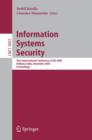 Image for Information systems security: first international conference, ICISS 2005, Kolkata, India, December 19-21, 2005 : proceedings