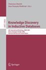 Image for Knowledge Discovery in Inductive Databases