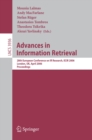 Image for Advances in information retrieval: 28th European Conference on IR research, ECIR 2006, London, UK April 10-12, 2006