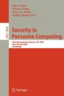 Image for Security in Pervasive Computing : Third International Conference, SPC 2006, York, UK, April 18-21, 2006, Proceedings
