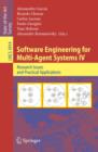 Image for Software engineering for multi-agent systems IV: research issues and practical applications