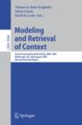 Image for Modeling and retrieval of context: second international workshop, MRC 2005, Edinburgh, UK, July 31-August 1, 2005 : revised selected papers : 3946.