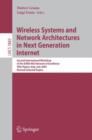 Image for Wireless Systems and Network Architectures in Next Generation Internet : Second International Workshop of the EURO-NGI Network of Excellence, Villa Vigoni, Italy, July 13-15, 2005, Revised Selected Pa
