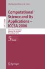 Image for Computational Science and Its Applications - ICCSA 2006 : International Conference, Glasgow, UK, May 8-11, 2006, Proceedings, Part V