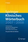 Image for Springer Klinisches Worterbuch