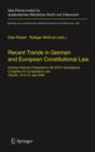 Image for Recent Trends in German and European Constitutional Law