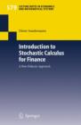 Image for Introduction to stochastic calculus for finance  : a new didactic approach