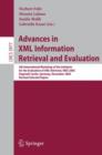 Image for Advances in XML Information Retrieval and Evaluation