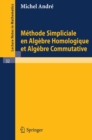 Image for Methode Simpliciale en Algebre Homologigue et Algebre Commutative : 32