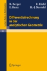 Image for Differentialrechnung in der analytischen Geometrie