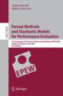 Image for Formal Methods and Stochastic Models for Performance Evaluation