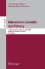 Image for Information security and privacy: 11th Australasian conference, ACISP 2006, Melbourne, Australia, July 3-5, 2006 : proceedings