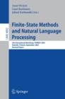 Image for Finite-state methods and natural language processing: 5th International Workshop, FSMNLP 2005, Helsinki, Finland September 1-2, 2005 ; revised papers
