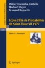 Image for Ecole D&#39;ete De Probabilites De Saint-flour Vii, 1977 : 678