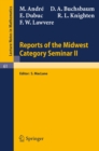 Image for Reports of the Midwest Category Seminar II : 61