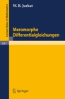 Image for Meromorphe Differentialgleichungen