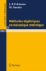 Image for Methodes Algebriques en Mecanique Statistique : 81