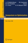 Image for Symposium On Optimization: Held in Nice, June 29th-july 5th, 1969