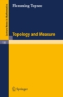 Image for Topology and Measure : 133